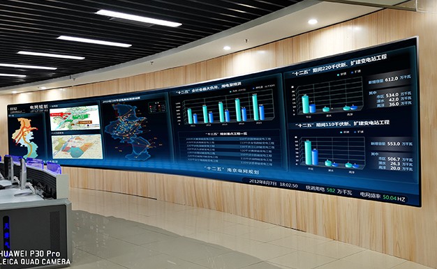 户内P1.9，某电网室内安防监控，调度指挥中心用LED大屏幕